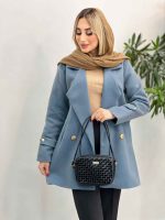 پالتو دکمه طلایی آستین پاگن کد 3892 - تصویر 18