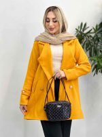 پالتو دکمه طلایی آستین پاگن کد 3892 - تصویر 10