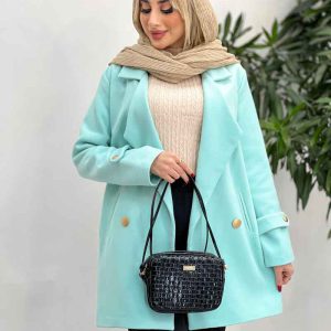 پالتو دکمه طلایی آستین پاگن کد 3892