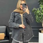 کت جین پایین ریش کد 3770
