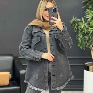 کت جین پایین ریش کد 3770