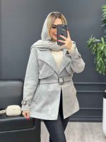 پالتو سوییت آستین سگک کد 3849 - تصویر 3