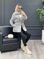 پالتو سوییت آستین سگک کد 3849 - تصویر 8