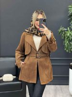پالتو سوییت آستین سگک کد 3849 - تصویر 2