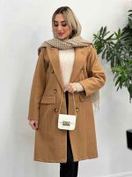 پالتو یقه بلیزر شش دکمه کد 3722 - تصویر 6