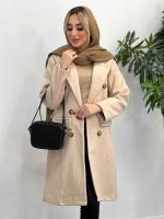 پالتو یقه بلیزر شش دکمه کد 3722 - تصویر 3