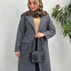 پالتو یقه بلیزر شش دکمه کد 3722