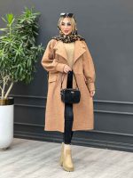 پالتو بوکله یقه انگلیسی کد 3935 - تصویر 9