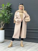 پالتو بوکله یقه انگلیسی کد 3935 - تصویر 26
