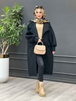 پالتو بوکله یقه انگلیسی کد 3935 - تصویر 5