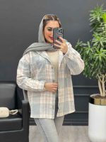 شکت کلاهدار دکمه چوبی کد 4148 - تصویر 5