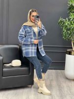 شکت کلاهدار دکمه چوبی کد 4148 - تصویر 27
