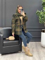 شکت کلاهدار دکمه چوبی کد 4150 - تصویر 8