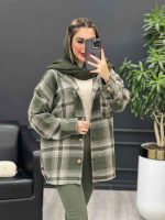 شکت کلاهدار دکمه چوبی کد 4148 - تصویر 14