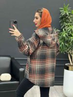 شکت کلاهدار دکمه چوبی کد 4150 - تصویر 6
