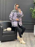 شکت کلاهدار دکمه چوبی کد 4150 - تصویر 22