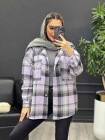 شکت کلاهدار دکمه چوبی کد 4150 - تصویر 4