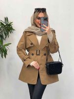 بارانی ژیله دکمه دار کد 4158 - تصویر 16