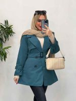 بارانی ژیله دکمه دار کد 4158 - تصویر 20