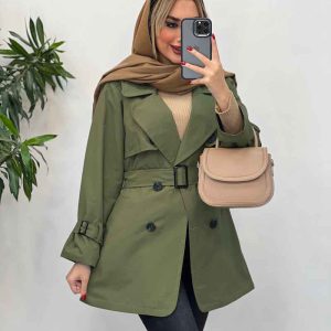 بارانی ژیله دکمه دار کد 4158