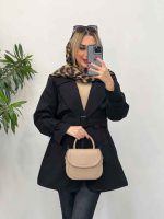 بارانی ژیله دکمه دار کد 4158 - تصویر 10