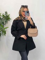 بارانی ژیله دکمه دار کد 4158 - تصویر 8