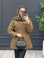 بارانی چهارجیب کمردار کد 4159 - تصویر 10