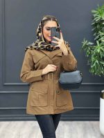 بارانی چهارجیب کمردار کد 4159 - تصویر 7