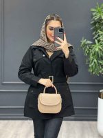 بارانی چهارجیب کمردار کد 4159 - تصویر 18