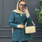 بارانی چهارجیب کمردار کد 4159