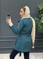 بارانی چهارجیب کمردار کد 4159 - تصویر 12