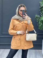 بارانی چهارجیب کمردار کد 4159 - تصویر 2
