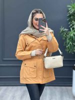 بارانی چهارجیب کمردار کد 4159 - تصویر 9