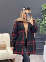 پالتو چهارخونه یقه انگلیسی کد 4166 - تصویر 11