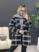 پالتو چهارخونه یقه انگلیسی کد 4166 - تصویر 29