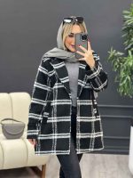 پالتو چهارخونه یقه انگلیسی کد 4166 - تصویر 32