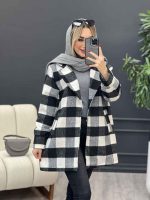 پالتو چهارخونه یقه انگلیسی کد 4166 - تصویر 28