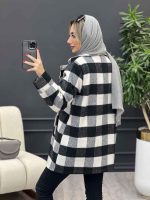 پالتو چهارخونه یقه انگلیسی کد 4166 - تصویر 19