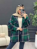 پالتو چهارخونه یقه انگلیسی کد 4166 - تصویر 31