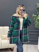 پالتو چهارخونه یقه انگلیسی کد 4166 - تصویر 18