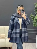پالتو چهارخونه یقه انگلیسی کد 4166 - تصویر 16