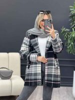 پالتو چهارخونه یقه انگلیسی کد 4166 - تصویر 33
