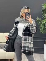 پالتو چهارخونه یقه انگلیسی کد 4166 - تصویر 23