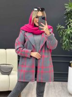 پالتو چهارخونه یقه انگلیسی کد 4166 - تصویر 22