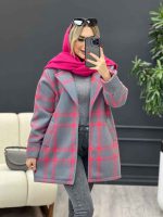 پالتو چهارخونه یقه انگلیسی کد 4166 - تصویر 12