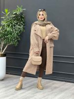 پالتو بوکله یقه انگلیسی کد 3935 - تصویر 28