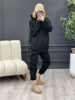ست هودی و جاگر بغل زیپ کد 4178 - تصویر 11