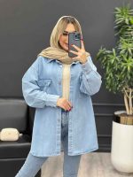 مانتو جین دو جیب کد 4183