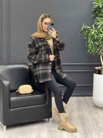 شکت دکمه چوبی کلاه دار کد 4215 - تصویر 5