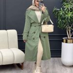 بارانی بلند آستین پاگن کد 4146